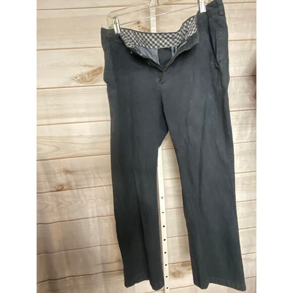 VTG Y2K L.L. Bean Mens Size 34x30 Standard Dark Grey Ankle Length Pants Trousers - Picture 3 of 7